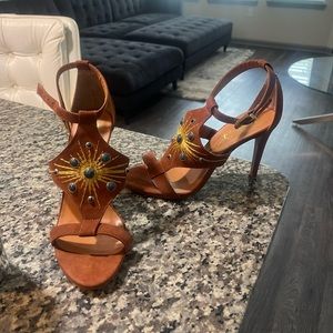 Sergio Zelcer Ankle Strap Stiletto Sandals